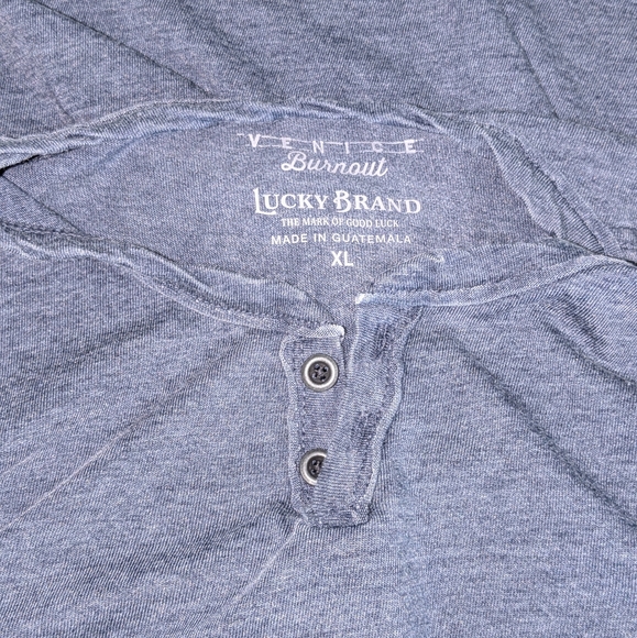 Lucky Brand Venice Burnout notch neck tee - Picture 3 of 16